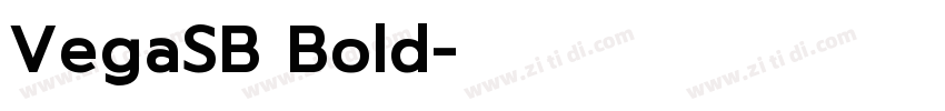 VegaSB Bold字体转换